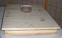 Holzdeckel doppelwandig mit einem 8cm weiten Futterloch für Gerstung Ständerbeuten